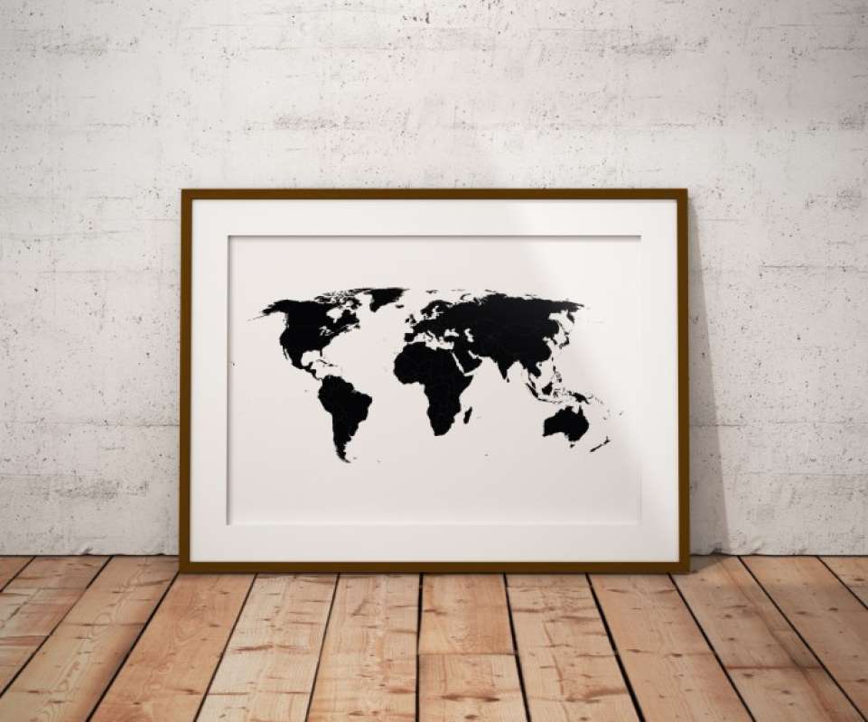 Promo Poster World Maps - Ukuran A1 - Diskon 23% Di Seller Bento Store ...