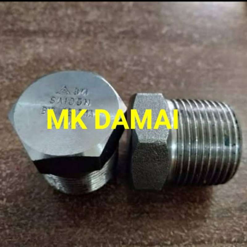 Plug Point Besi Promo Plug besi class 3000 NPT 4 Hex plug #3000 carbon steel Diskon 24% ...