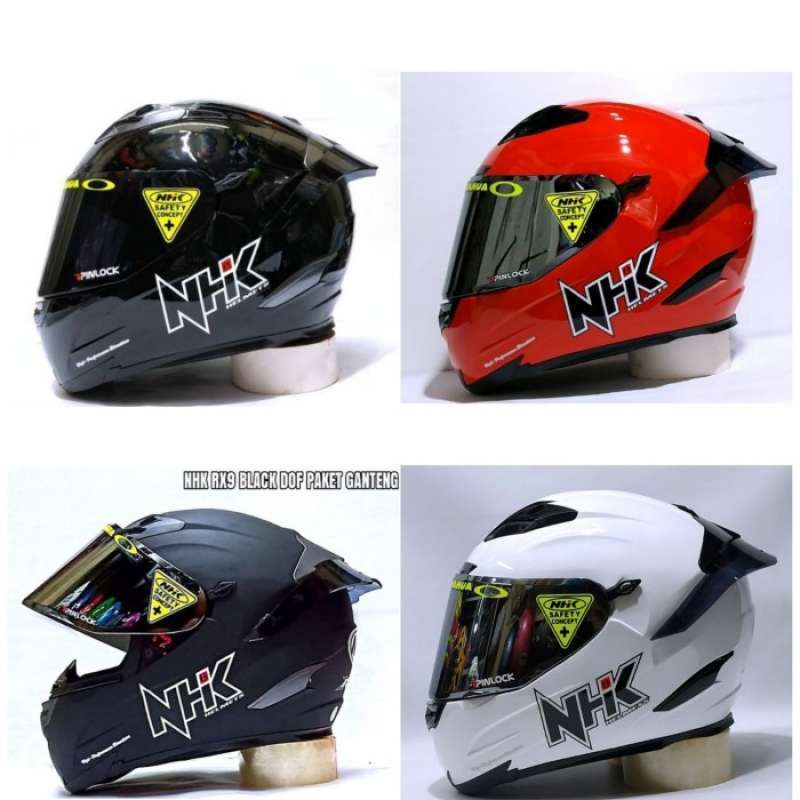 Promo Terlaris Helm Nhk Rx9 Solid Full Face Paket Ganteng Termurah