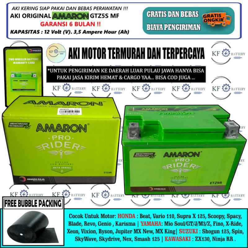 Promo Aki Motor Nex, Address, Hayate, Spin, Shogun 125 Gtz5s Amaron Mf