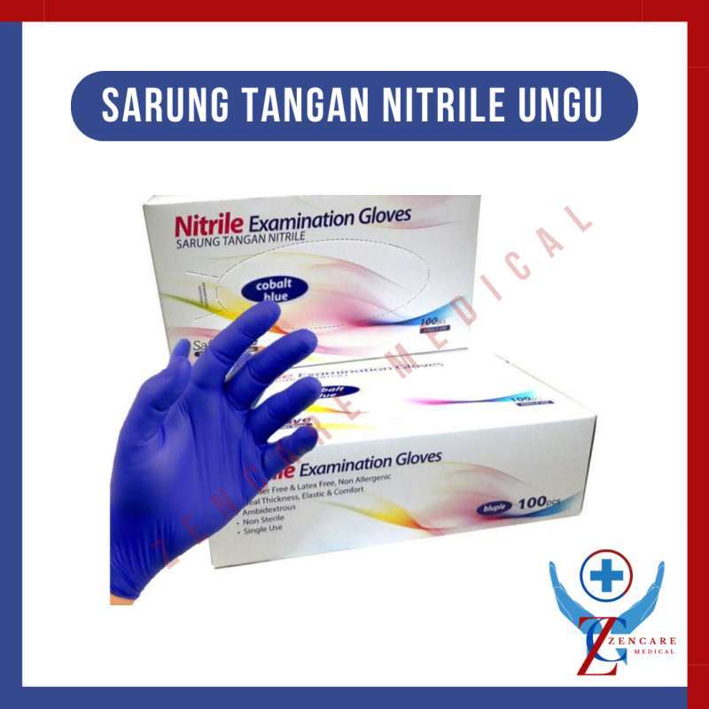Medical Supplier Glove Nitrile Sarung Tangan Safe Glove Steril - Main Image