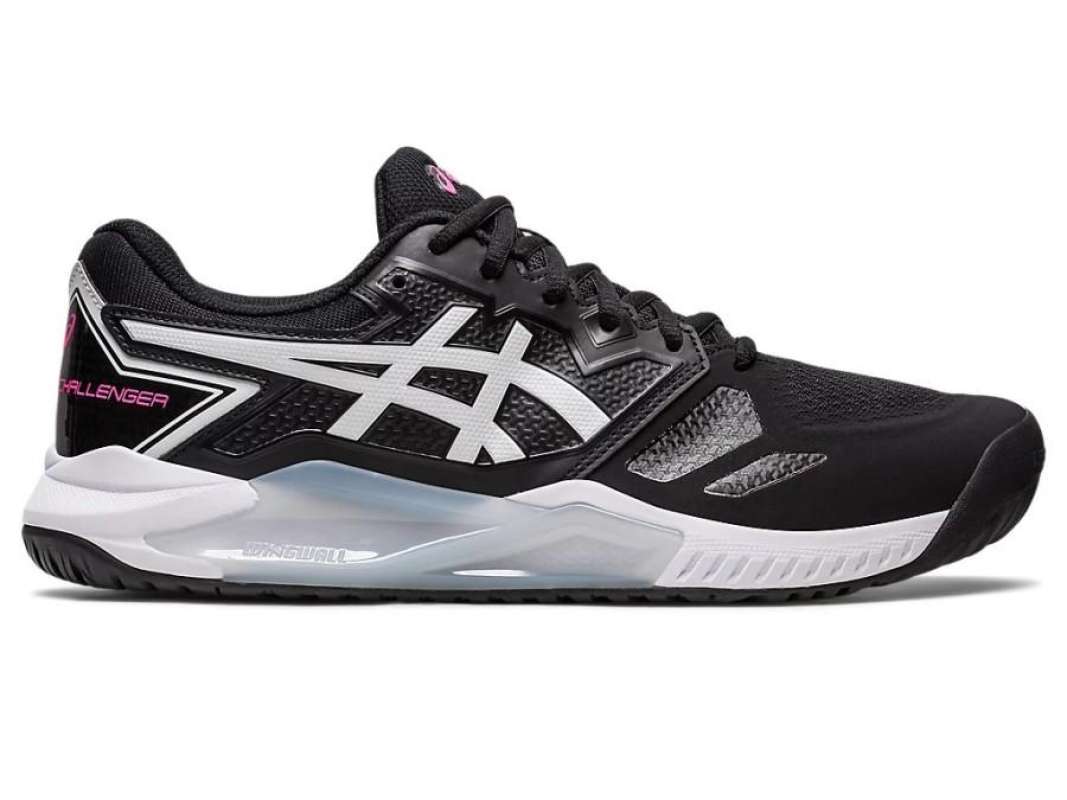 Sepatu Tenis Asics Gel Challenger 13 Black Hot Pink Tennis Shoes Ori