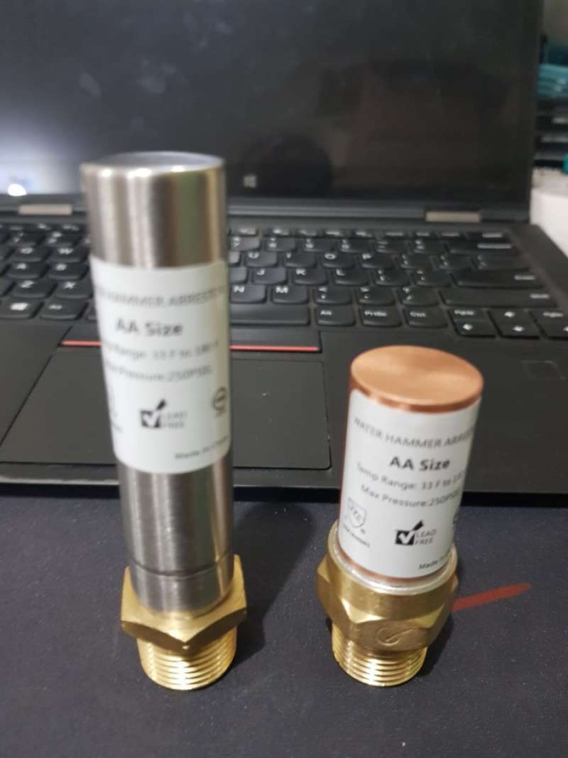 Wasserhammer Arrestor 1/2 Zoll NPT – Edelstahl, Geräuschreduzierung Für Waschmaschine Und Wäscherohre
