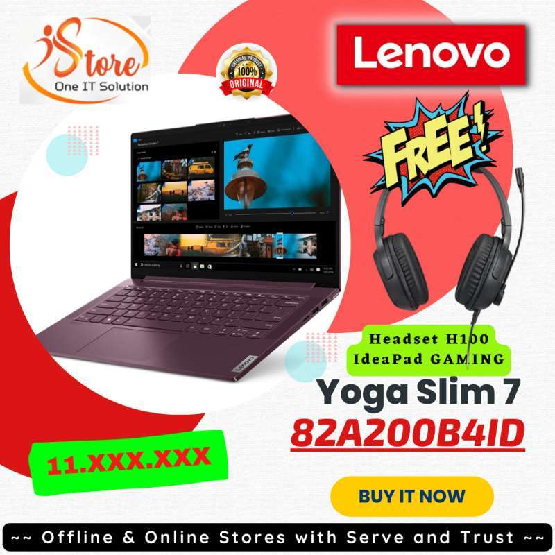 Lenovo Yoga Slim 14ARE05-B4ID_RYZEN 5-4600U/16GB/SSD 512GB/14' FHD IPS  300/INT VGA/WIN 10+OHS-ORCHID GREY