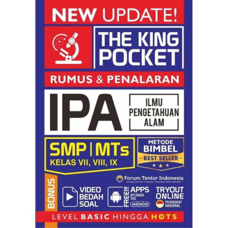 Jual Buku Rumus Dan Soal Smp New Update The King Pocket Ipa Dan