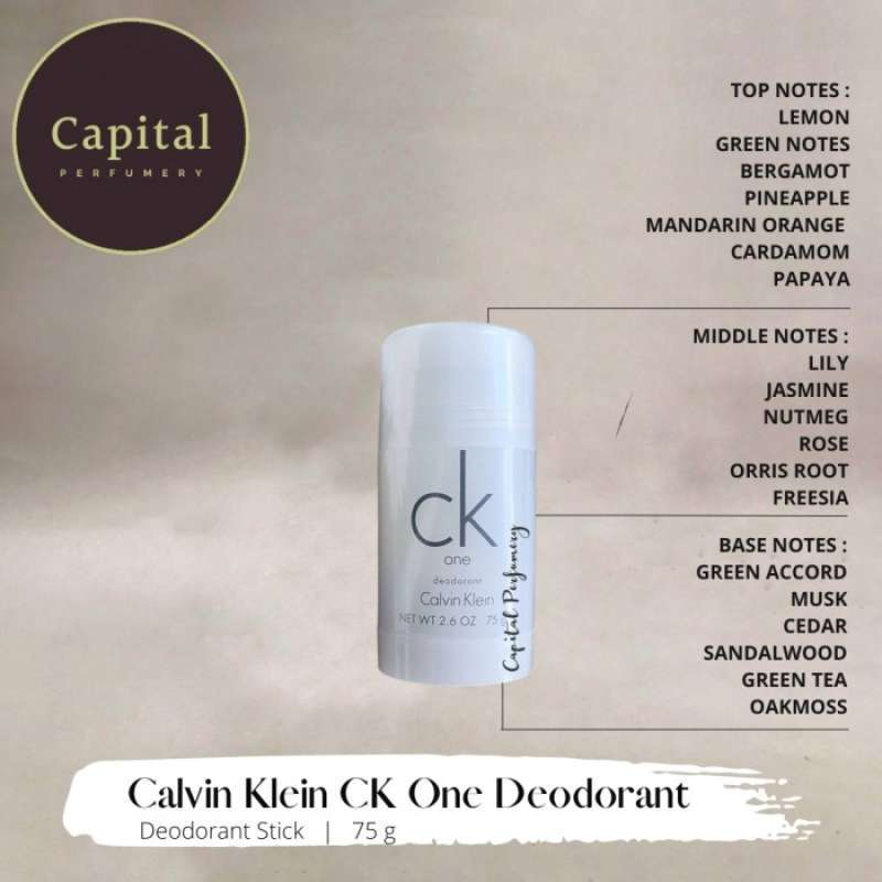 CALVIN KLEIN CK One Deodorant 75g 3本セット 【公式通販】