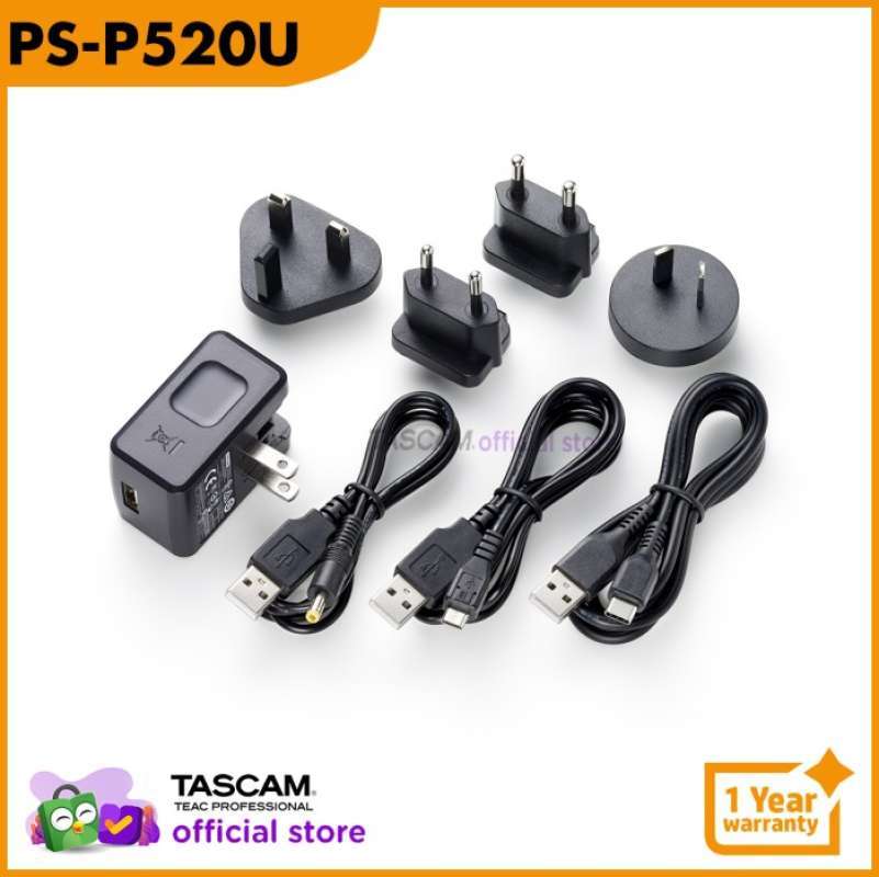 Caricabatteria 5v Tascam Adattatore Alimentazione 5V TopCharger Per Tascam PS-P520/PS-P520E – Sostituzione Caricabatteria, Cavo 110cm Adattatore Top Chargeur