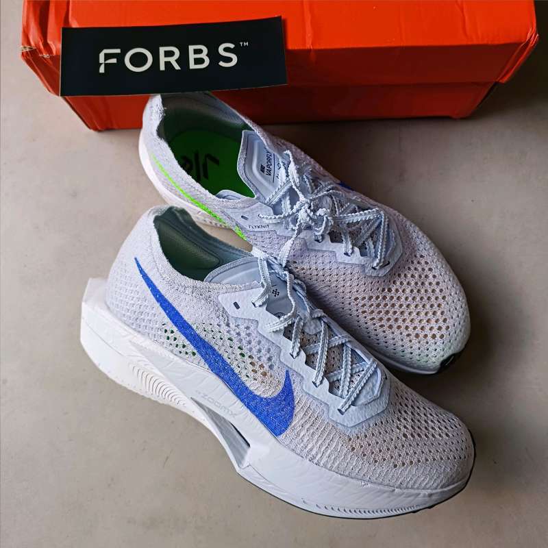 ★NIKE ZoomX Vaporfly Next% 3 Football Grey Racer Blue★ Nike Vaporfly Next Percent 3 - Football Grey/Racer Blue