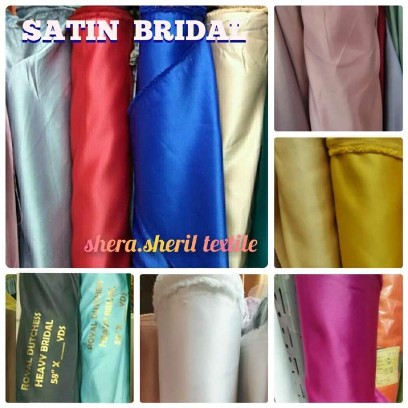 Jual Kain Satin Bridal Model Premium Terbaru Harga Murah November 2024