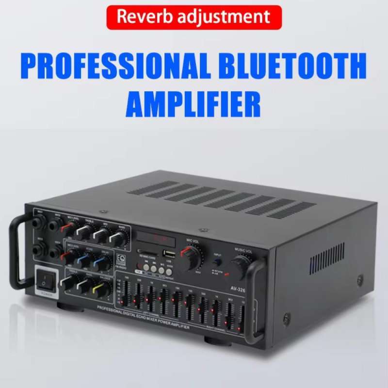 Sunbuck Audio Amplifier Bluetooth HiFi USB Adjustable USB MP3 FM 1000W  AV-MP326BT PRO Amplifier Headphone Xinyi Headset Streo Whuzi Output  Portable IH