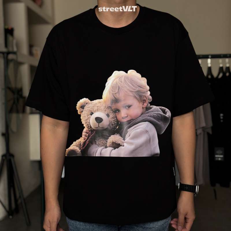 Tシャツ・カットソー ACME DE LA VIE BABY FACE BEAR DOLL HUG SHORT SLEEVE 4BUK079 Jual Adlv Baby Face Bear Doll Hug Short Sleeve T-shirt Acme