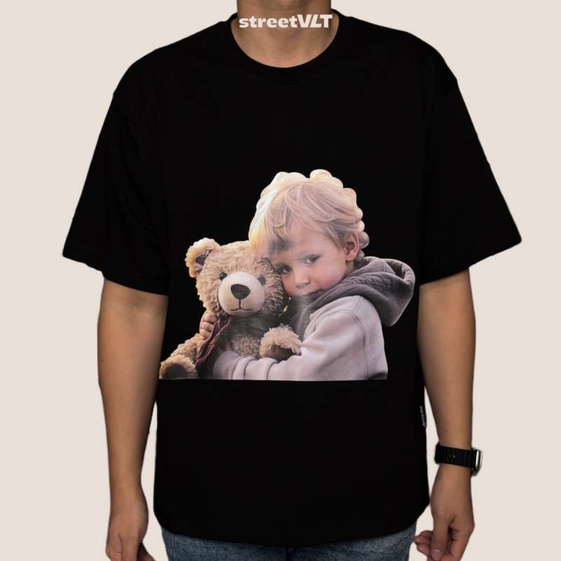 Tシャツ・カットソー ACME DE LA VIE BABY FACE BEAR DOLL HUG SHORT SLEEVE 4BUK079 Jual Adlv Baby Face Bear Doll Hug Short Sleeve T-shirt Acme