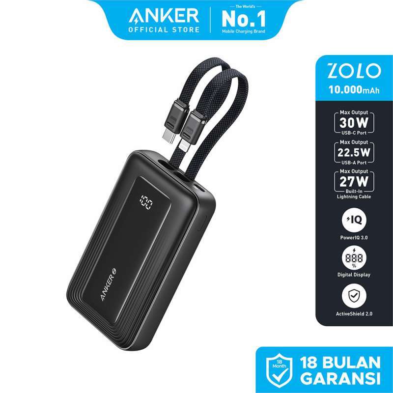 Anker Power Bank Usb C Anker Zolo Power Bank 30W Max Fast Portable