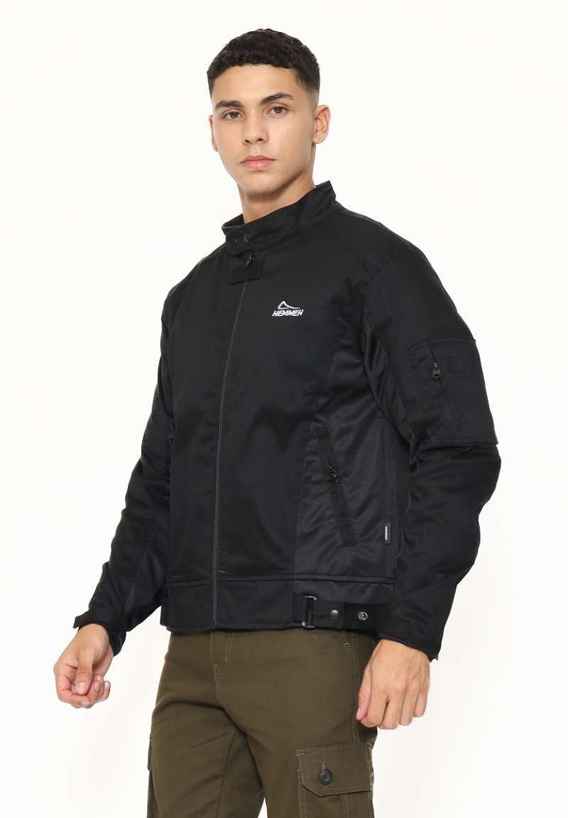 Jual Hemmeh Jaket Riding Polos Black New Di Seller Hemmeh_