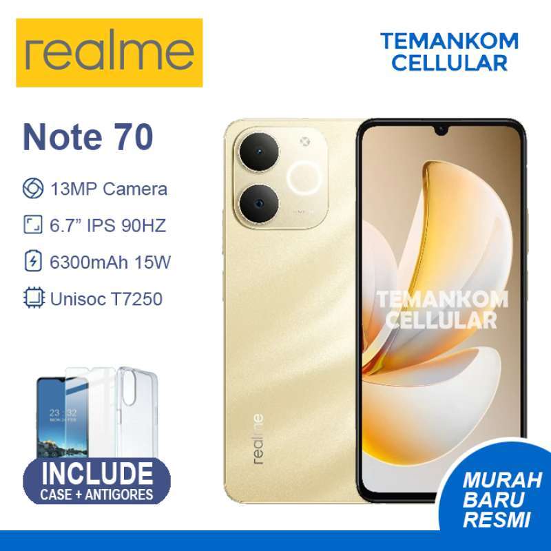 realme Note 70T 4GB/64GB ゴールド Realme Note 70 4/64GB - BJ