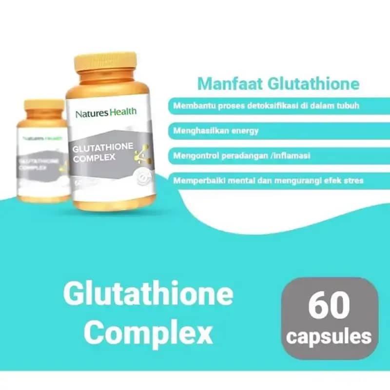 Jual Nature's Health Glutathione Complex - 60 Capsules Di Seller  Pastioriginall - Kedung Cowek, Kota Surabaya | Blibli