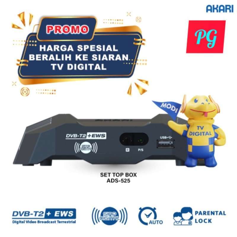 Promo Set Top Box Akari (Ads525) Rekomendasi Kominfo Garansi Resmi 1 Tahun Diskon 22 di Seller