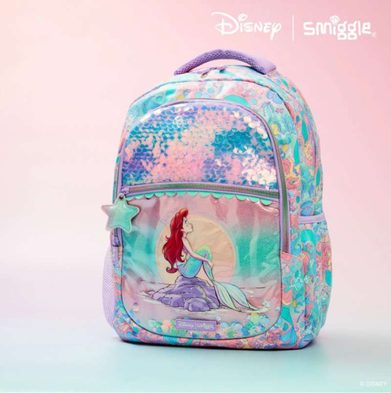 Jual SMIGGLE DISNEY PRINCESS (ARIEL) CLASSIC BACKPACK (IMPORTED