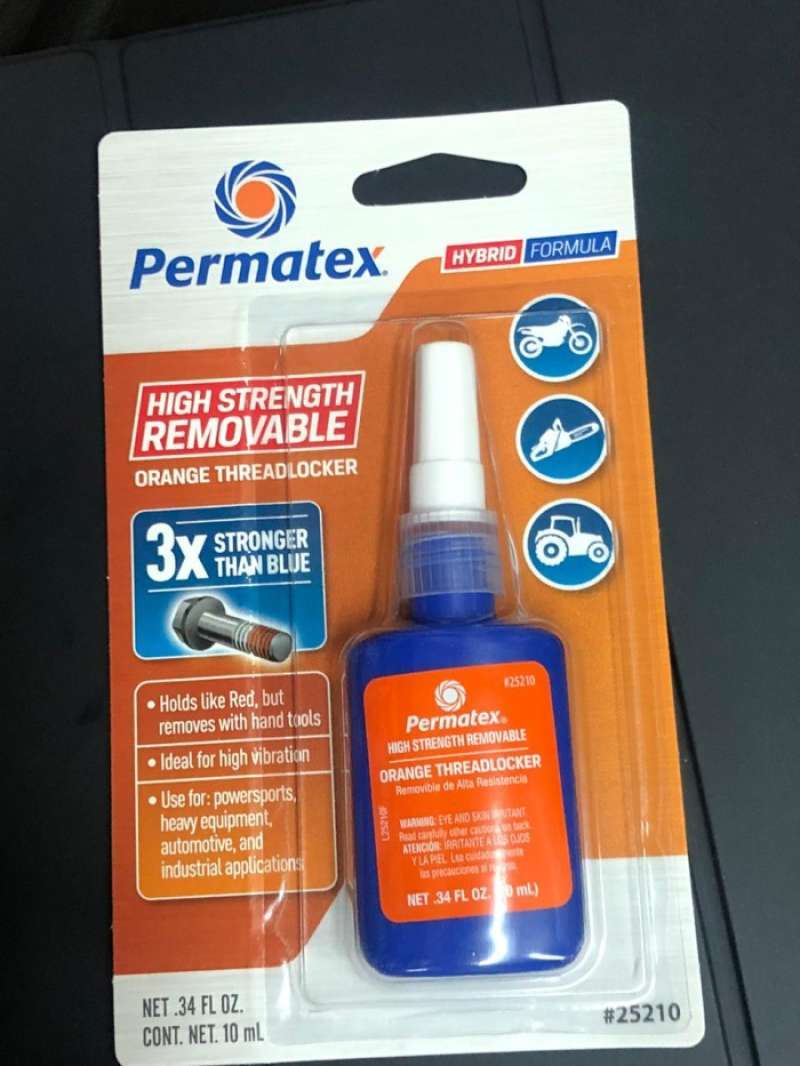 Promo Permatex High Strength Removable Orange Threadlocker Diskon 17 di Seller KSM Store