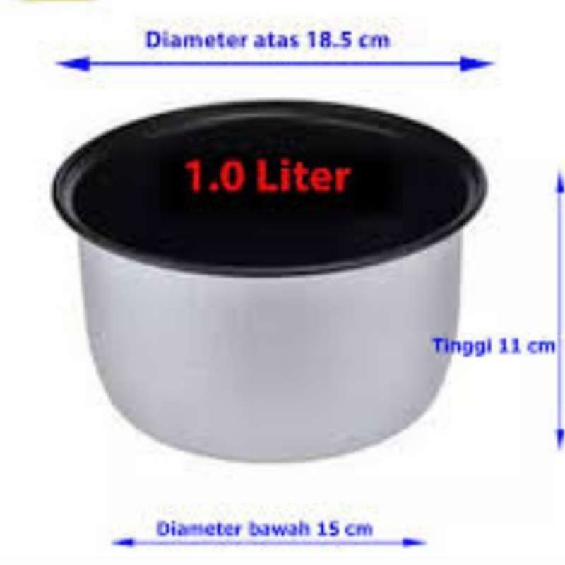 Jual Panci Rice Cooker Teflon Miyako Ukuran 1 Liter Inner Pot 1 Liter