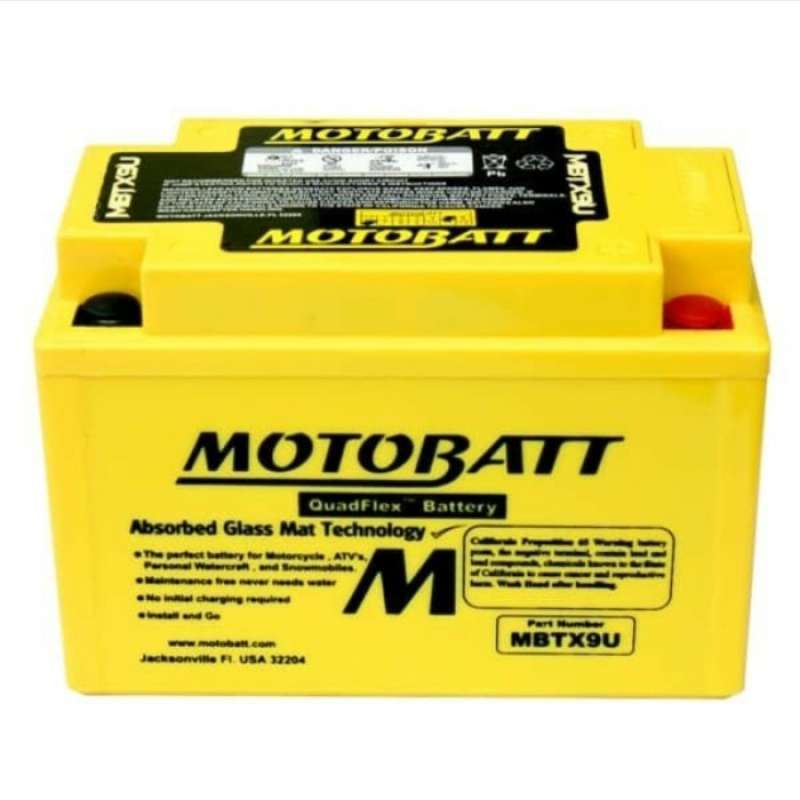 Promo Aki Motor Kawasaki Ninja 250 FI, ER6 Motobatt MBTX9U Aki Kering