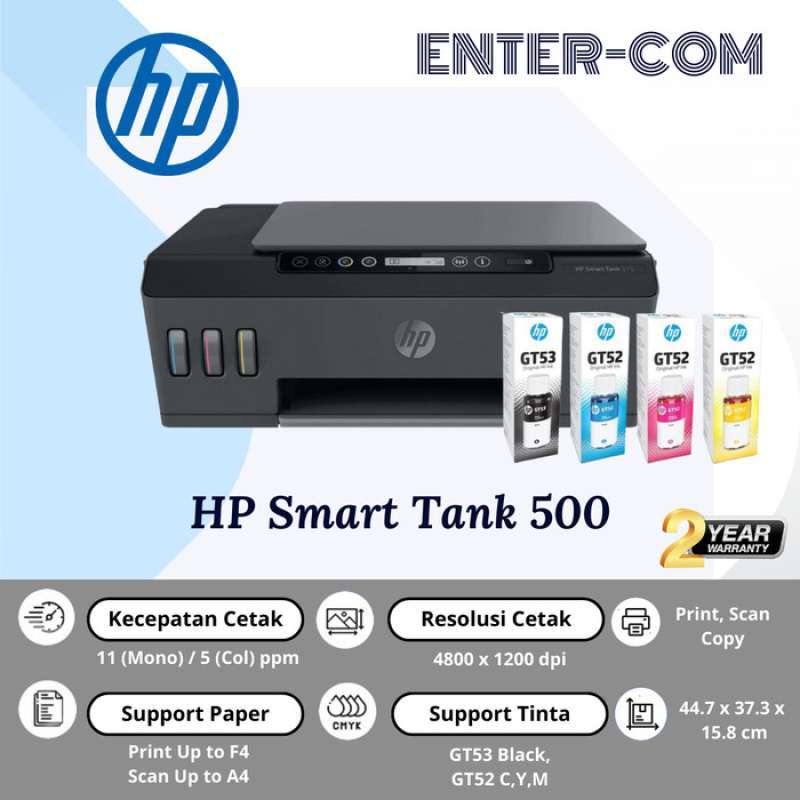 Promo Printer Hp Smart Tank 500 Aio - Garansi Resmi Hp Indonesia Diskon ...