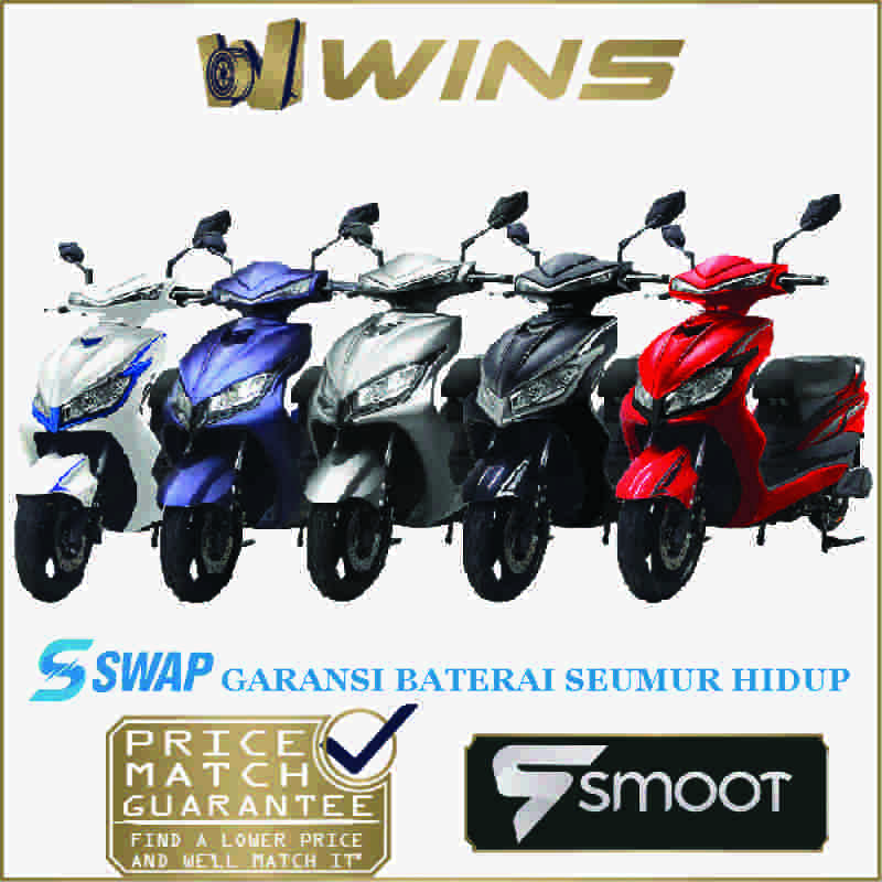 Jual Smoot Tempur Facelift Generasi Ke 3 Motor Listrik Lithium Ion