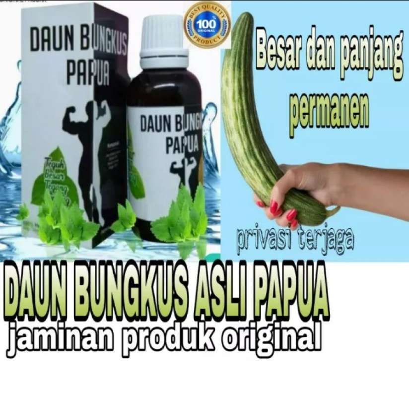 Jual Minyak Oles Pria Pembesar Alat Vital Terbaik Daun Bungkus Tiga