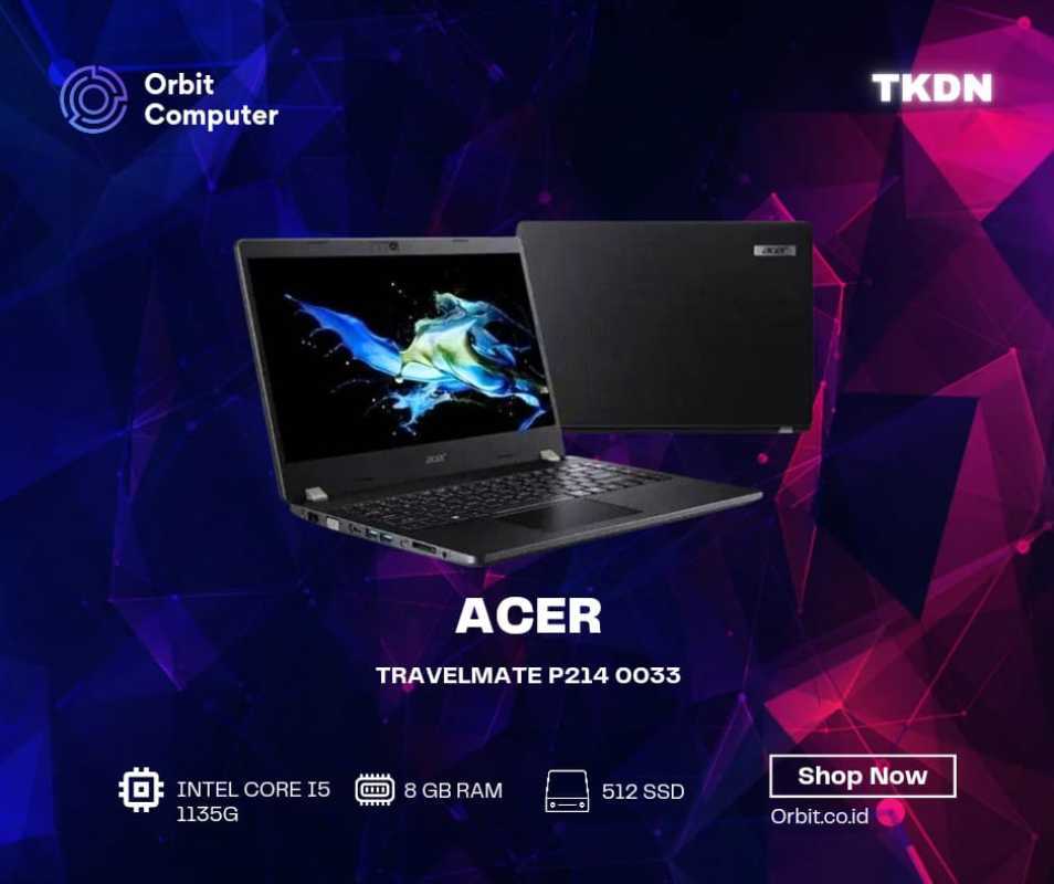 Jual Acer TravelMate P214 (TMP214/0033) i5-1135G7 8GB 512 WIN11 - TKDN ...