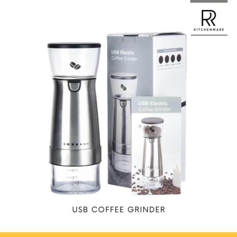 Promo USB COFFEE GRINDER PORTABLE RECHARGEABLE PENGGILING KOPI ELEKTRIK