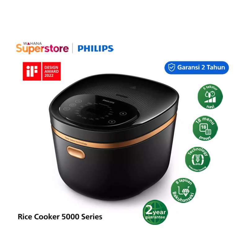 Jual Philips Rice Cooker 5000 Series 4 Liter HD4539/30 di Seller