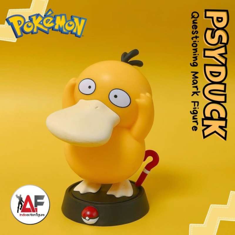 Promo Action figure statue mini Pokemon Psyduck question mark pajangan ...