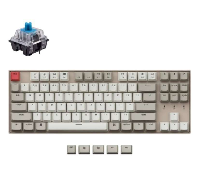 Promo Keychron K8 Tkl 80% Layout Non Backlight Hot-Swappable Plastic ...