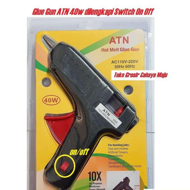 110 Sodder Jual Glue Gun Pistol Lem Solder Lem Tembak Lilin 110-220v Besar 40w Atn ...