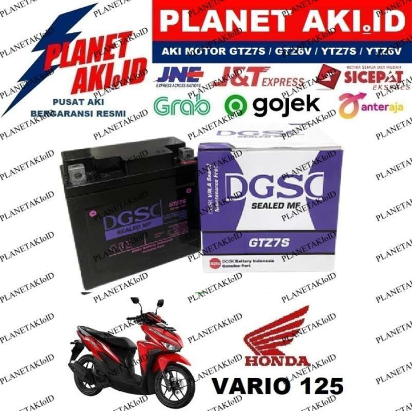 Promo Aki Motor Honda Vario 125 Techno FI CW CBS GTZ7S GS Y Accu Kering