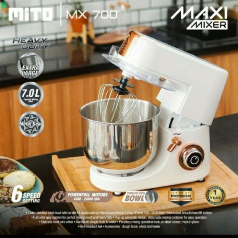 Promo MITO MIXER MAXI MX 700/MIXER ROTI/STANDING MIXER/NEW MIXER MITO