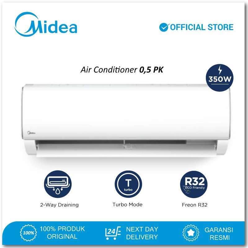 Jual Midea Ac Standard 1/2 Pk Msaf05crn2 Di Seller Ac Surabaya Official
