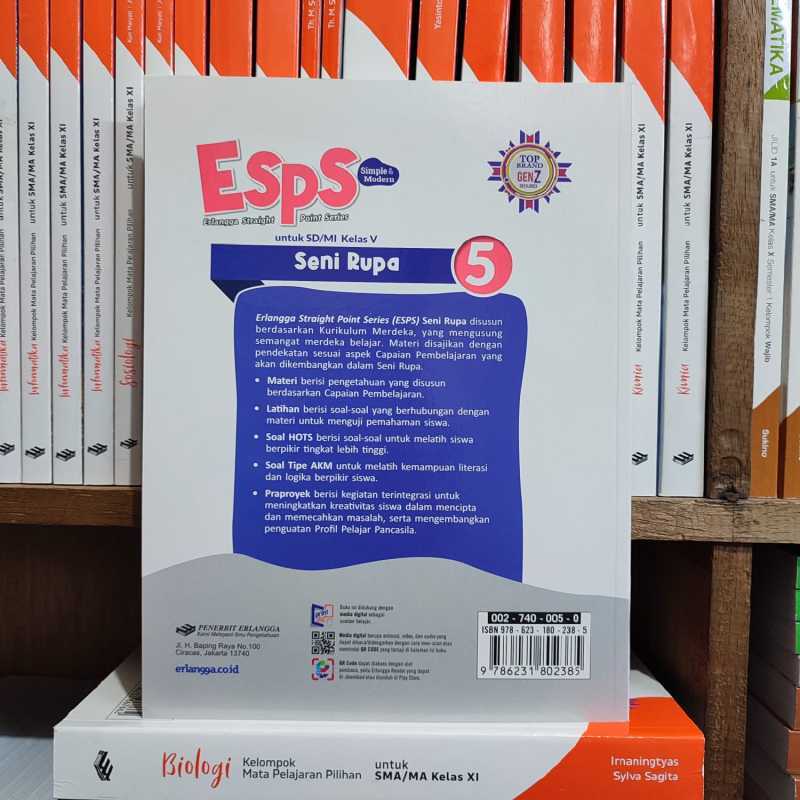 Promo Buku Esps Seni Rupa Kelas 5 Sd Kurikulum Merdeka Erlangga Diskon ...