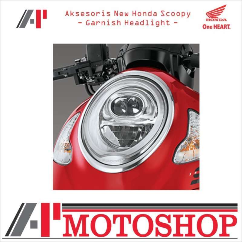 Jual Aksesoris Honda Scoopy 2021 eSAF Garnish Headlight Lampu Depan