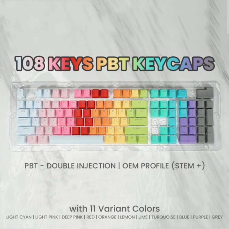 Promo Tombol Mechanical Keyboard Tuts Pbt Keycaps Double Injection ...