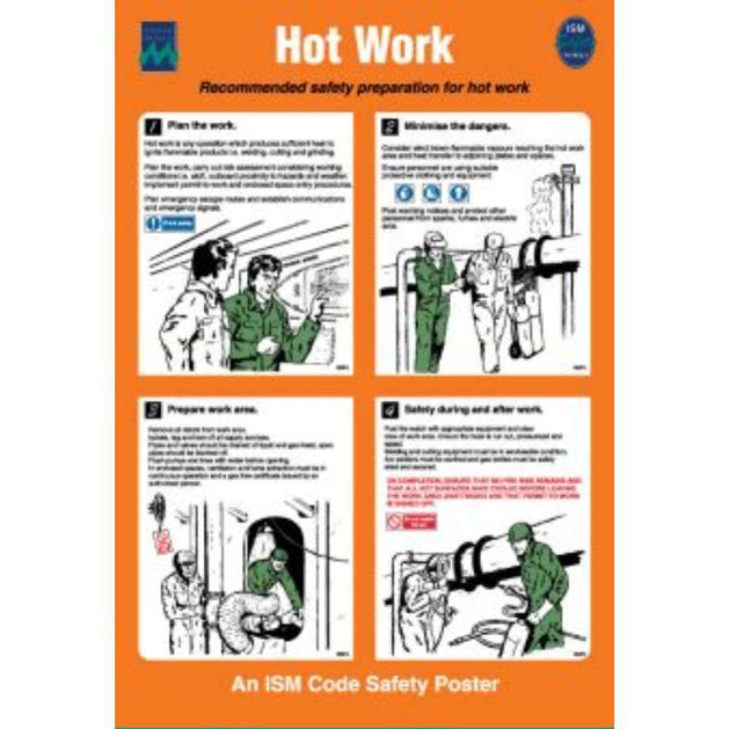 Promo IMO Safety Poster Kapakl Hot Work Poster IMPA 331524 Diskon 23% ...