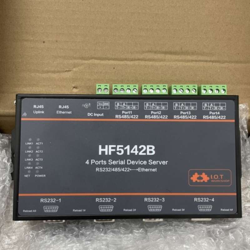 Promo Hf5142 Serial To Ethernet Converter, 4 Rs232 To Ethernet Diskon ...