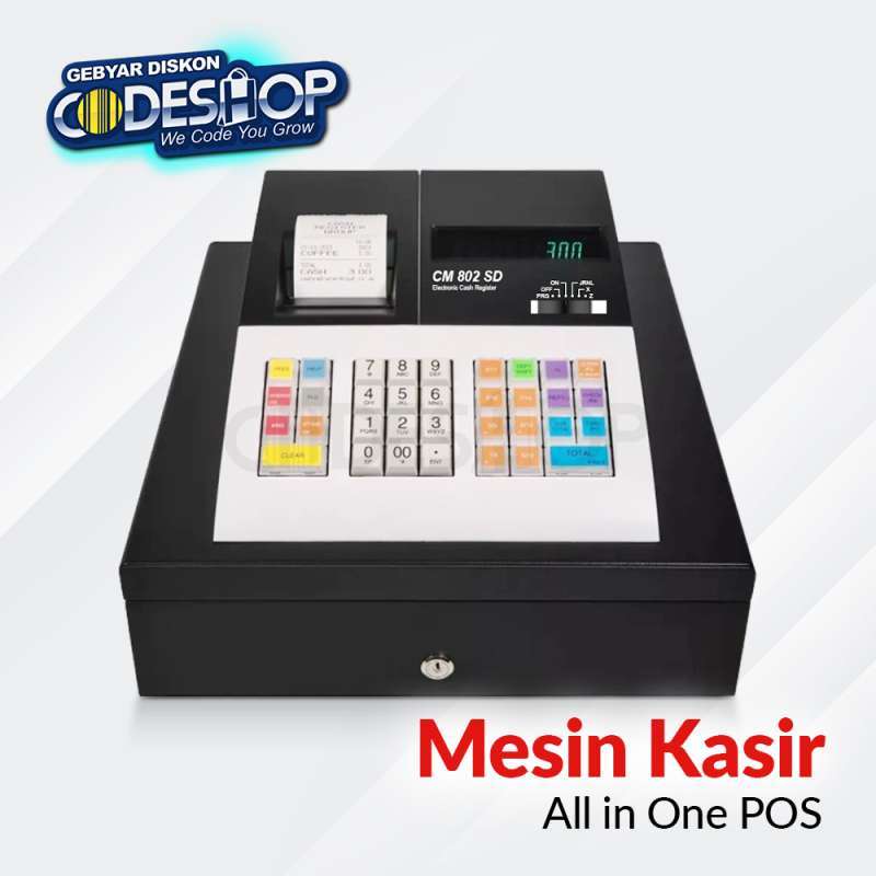 Cash Drawer Heavy Duty Box POS System Drawer 5 Notes 8 Coins | Malaysia