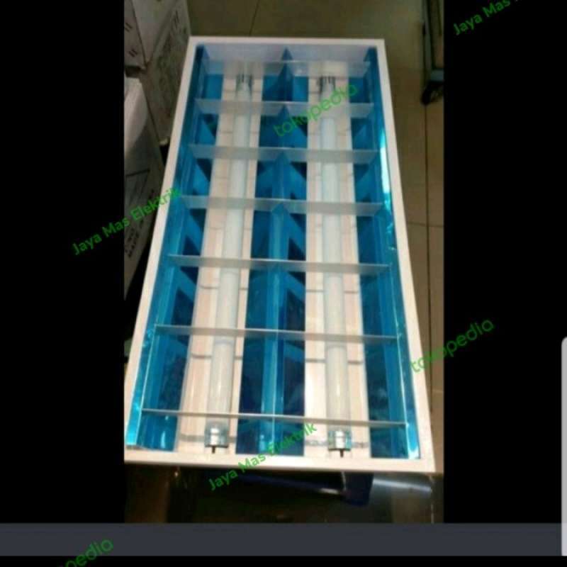 Promo Housing Tl Rm 2x18/rumah Lampu T8 1set Lampu Tl Led Philips 8w