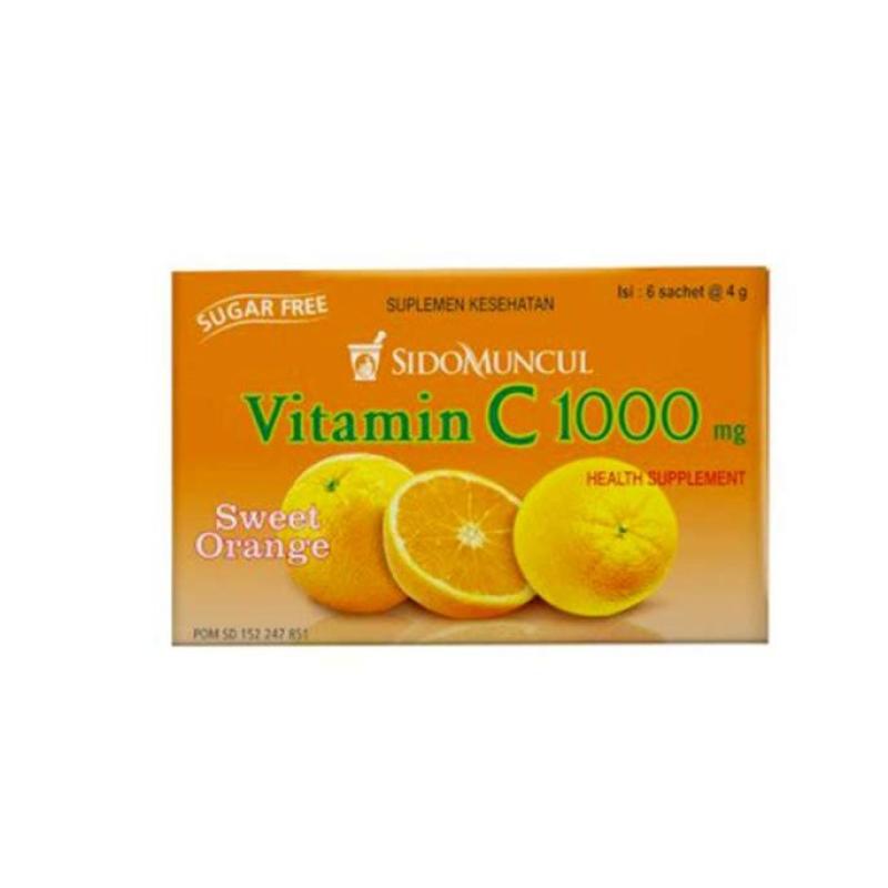 Jual Sido Muncul Vitamin C 1000 Mg Sweet Orange 6 Sachet Di Seller ...