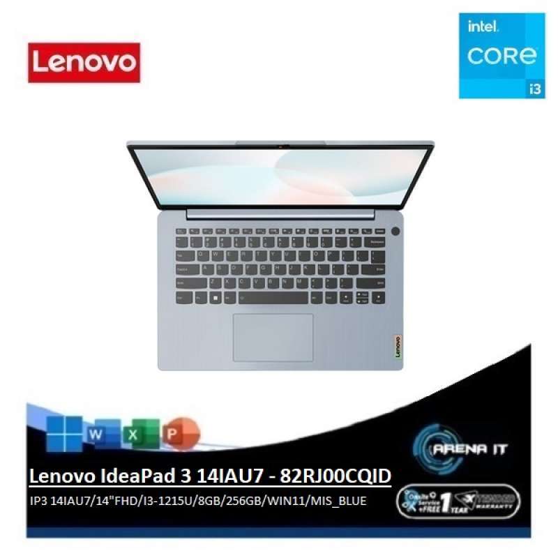 Promo Lenovo IdeaPad 3 14IAU7 - 82RJ00CQID [IP3 14IAU7/14FHD/I3-1215U ...