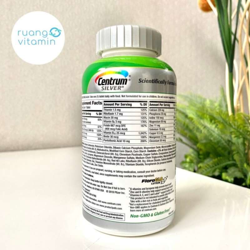 Promo CENTRUM Silver Adults 50+ MULTIVITAMIN/MULTIMINERAL (325 Tablets ...