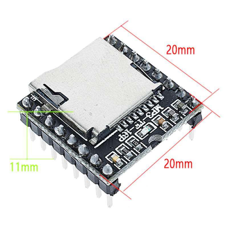 Promo Dfplayer Df Player Mini Mp3 Player Modul Arduino Mp3tf16p Diskon ...
