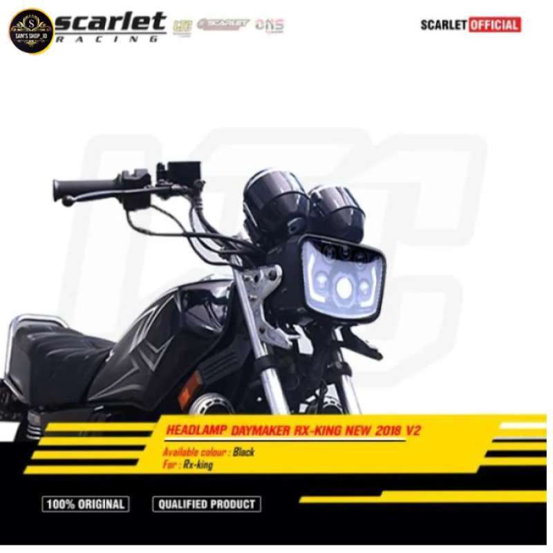 Promo Lampu Daymaker RX King Oval Plus Batok Universal Headlamp Motor