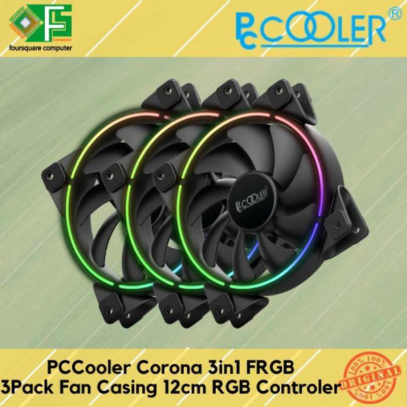 Jual Fan Casing 12cm Rgb 3 In 1 Pccooler Corona 3-in-1 Frgb Controller ...